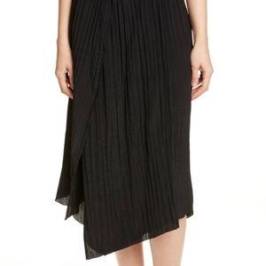 Vince Crinkle Pleated Skirt